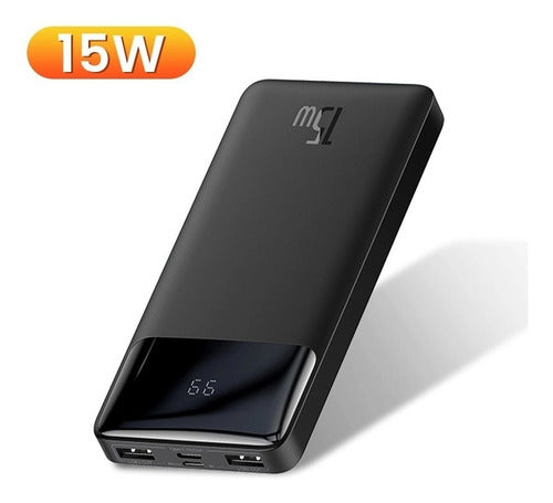 Power Bank Baseus 20.000mah 15w Com Indicador De Carga