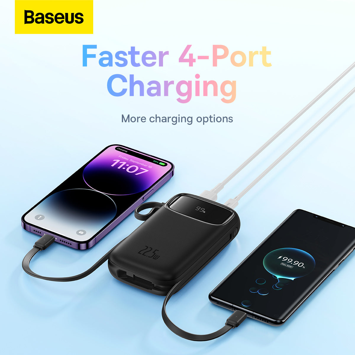 Power Bank Baseus QPOW 10000mah 22.5w Display Digital Turbo