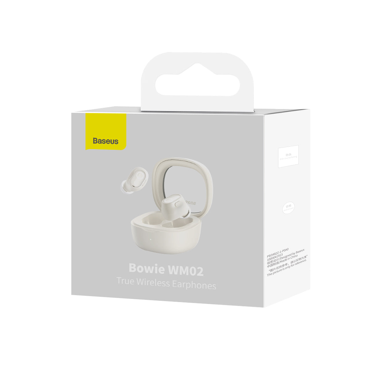 Fone Sem Fio Baseus Bowie Wm02 Tws Bluetooth 5.3 Bateria 25h Branco