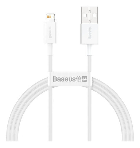 Cabo Usb P/ Lightning iPhone 2.4a Rápido 1m Cor Branco