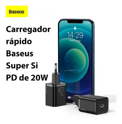 Carregador De Parede Rápido Tipo C Super Si Qc 20w