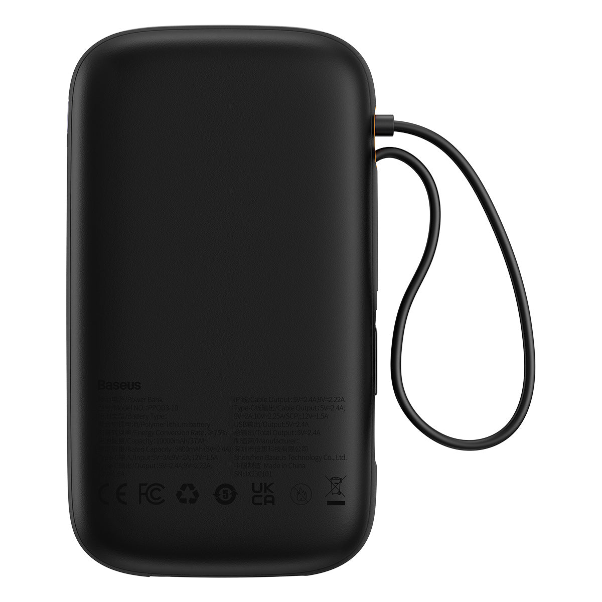 Power Bank Baseus QPOW 10000mah 22.5w Display Digital Turbo