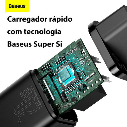 Carregador De Parede Rápido Tipo C Super Si Qc 20w