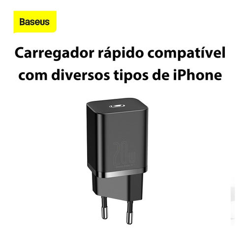 Carregador De Parede Rápido Tipo C Super Si Qc 20w