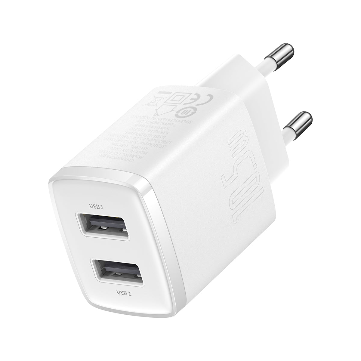 Carregador Baseus 10.5w 2x Usb Com Cabo Lightning 1m 2x Usb