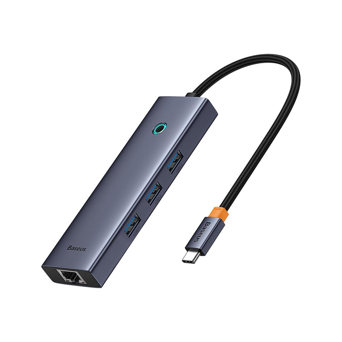 Hub Baseus 6 Portas Usb-c Hdmi + Usb3.0 + Pd100w + Rj45