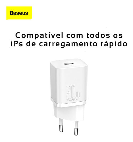 Carregador De Parede Rápido Tipo C Super Si Qc 20w