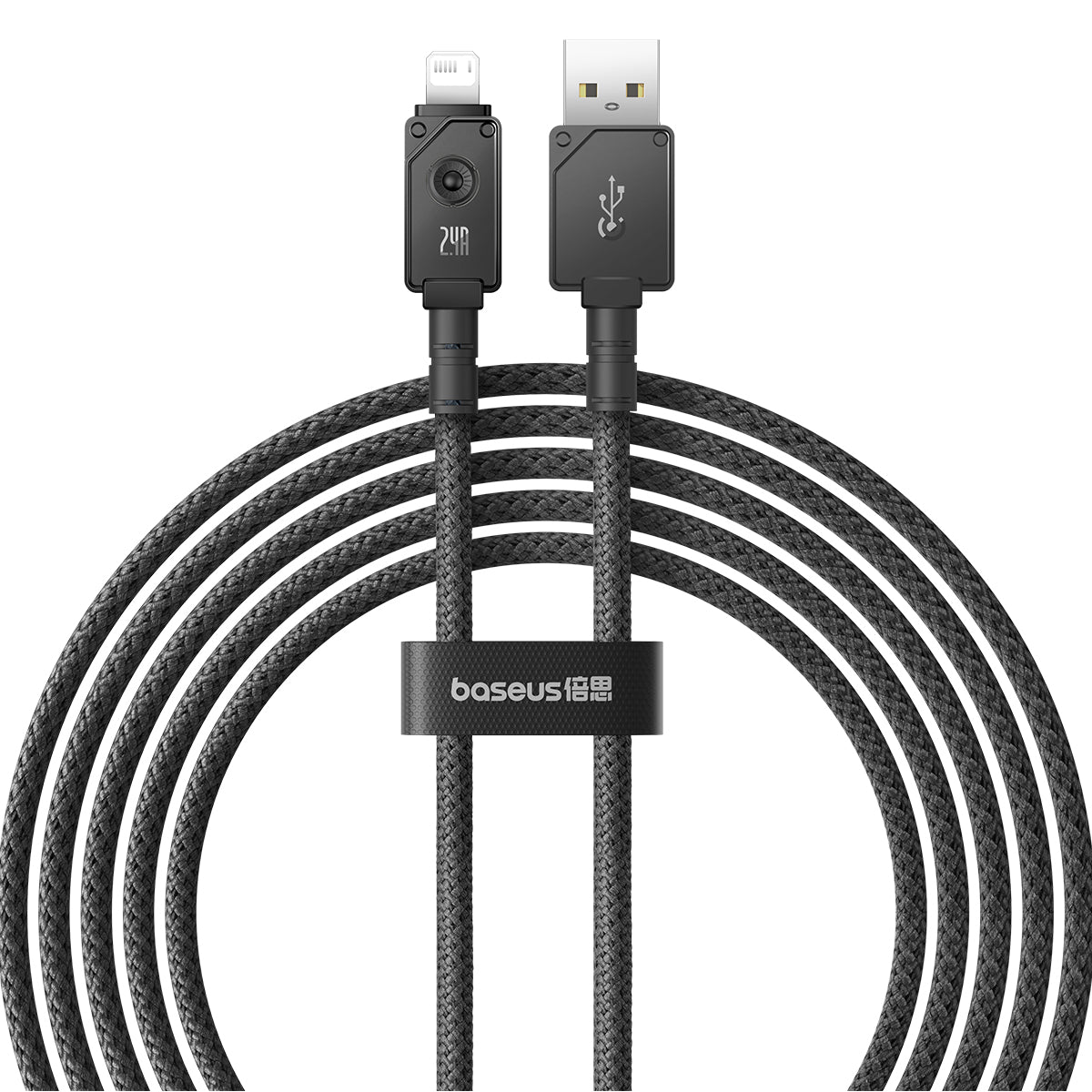 Cabo Baseus Resistente 2.4a P/ iPhone Usb Lightning 2 Metros