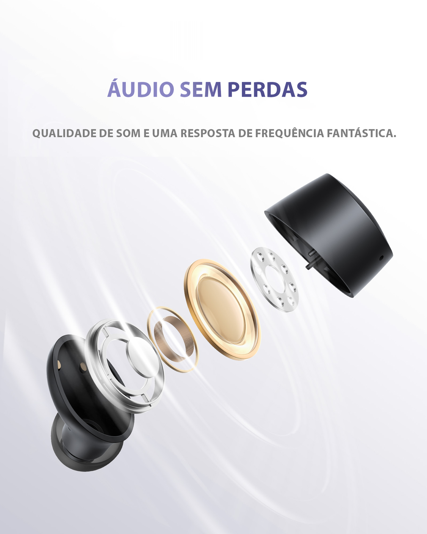 Fone De Ouvido Sem Fio Baseus Bowie E18 Bluetooth 5.3