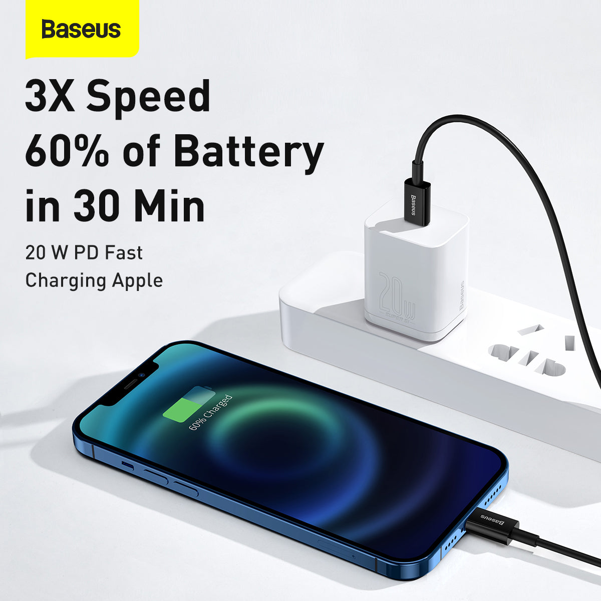 Cabo Tipo C para Lightning Superior Series Fast Charging Data 20W 1m