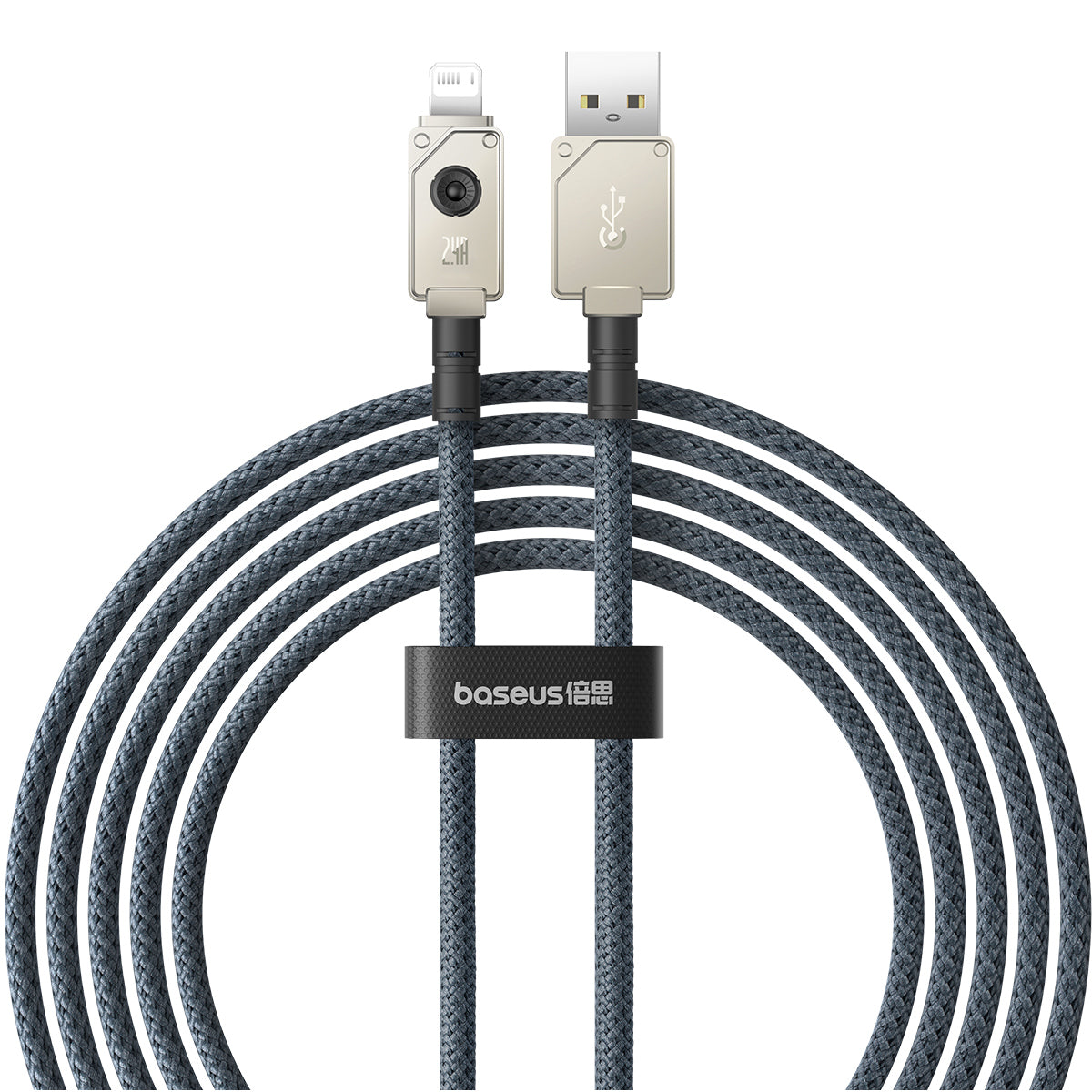 Cabo Baseus Resistente 2.4a P/ iPhone Usb Lightning 2 Metros