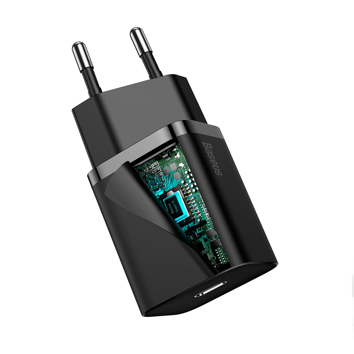 Carregador Baseus Super Si 20w Para iPhone e Android - Preto