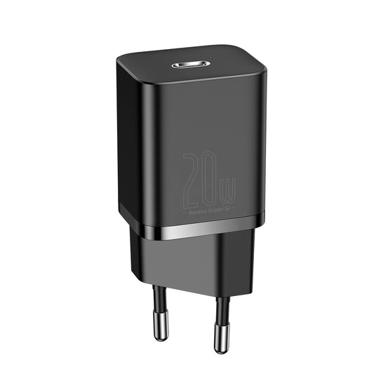 Carregador Baseus Super Si 20w Para iPhone e Android - Preto