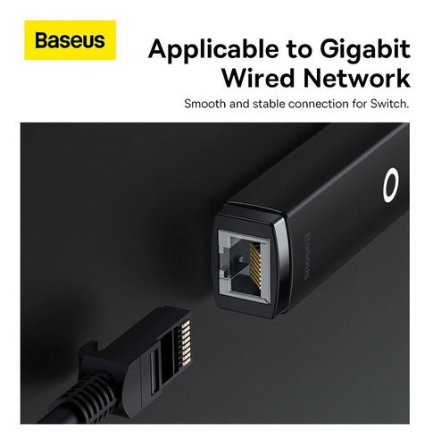 Adaptador Baseus Lite Series Ethernet Tipo-c Rj45 100mbps