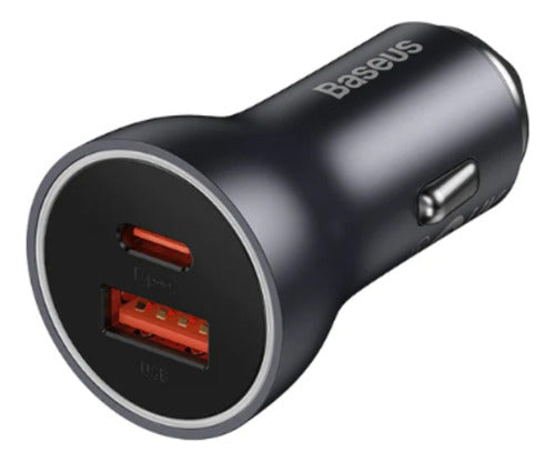 Carregador Veicular Usb-A + Usb-C Turbo 60w