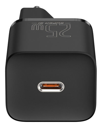 Carregador Rápido Usb-c Baseus Qc Pd 3.0 25w + Cabo Usb-c 1m