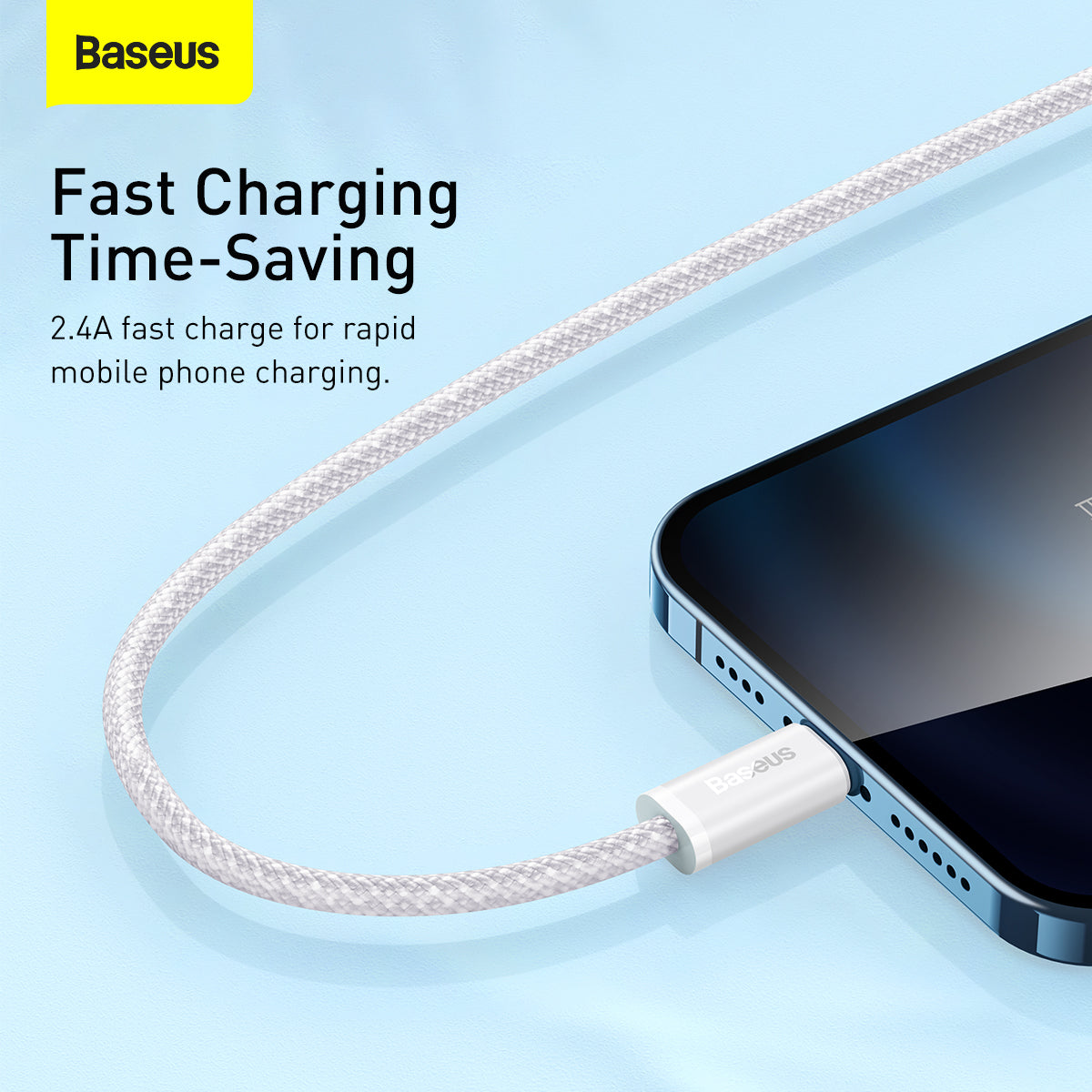 Cabo Usb P/ Lightning Baseus Dynamic Fast Charging 2.4a 2m