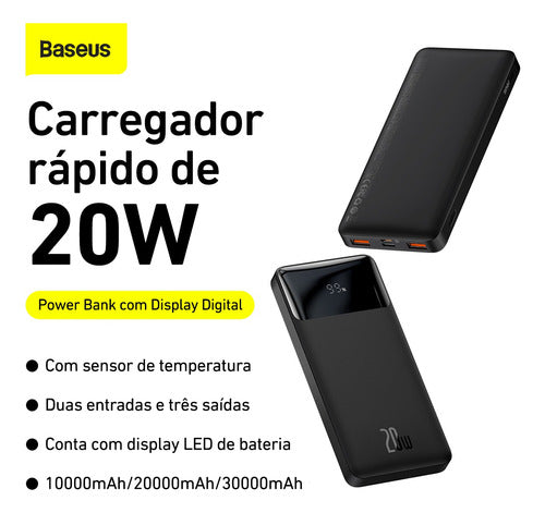 Power Bank 10000mah 20w Display Digital Turbo