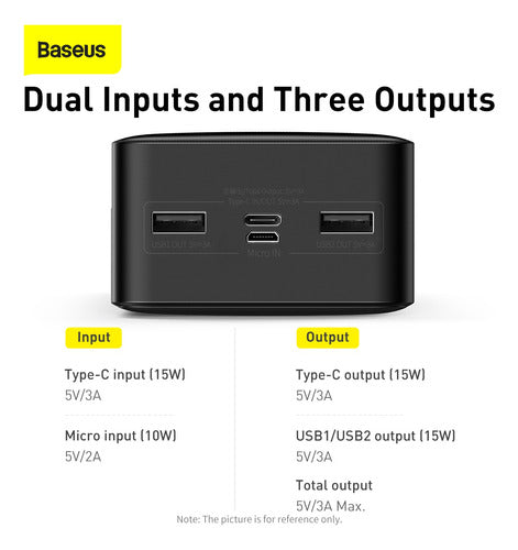 Power bank 30000mah 15w Display Digital Carga Rápida