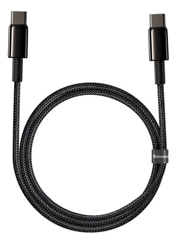 Cabo Turbo Usb-c P/ Usb-c Tungsten Gold 100w 1m