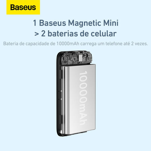 Power Bank Magsafe 10000mah 20w Turbo Preto