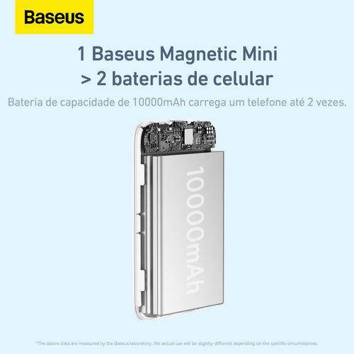 Power Bank Magsafe 10000mah 20w Turbo Branco