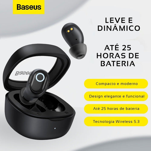 Fone Bluetooth 5.3 Bowie Wm02 Tws Bateria 25h Preto