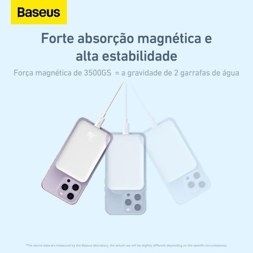 Power Bank Magsafe 10000mah 20w Turbo Branco